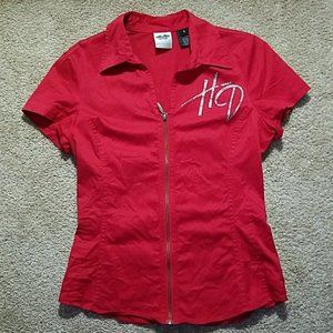 Sexy Bling Harley-Davidson Zip Front